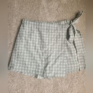 Pink Lily Gingham Skort